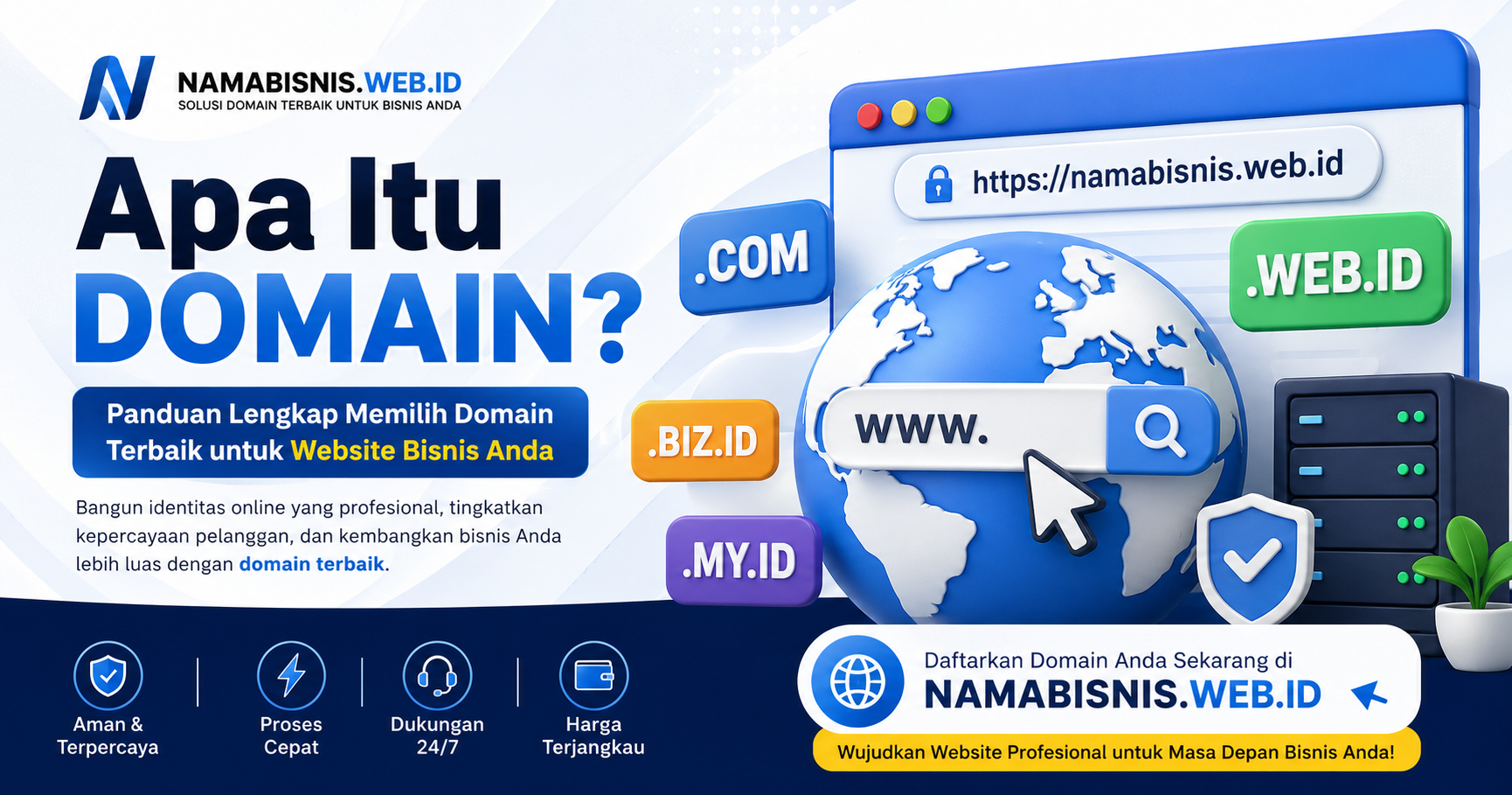 Apa Itu Domain? Panduan Lengkap Memilih Nama Domain yang Tepat untuk Website Bisnis Anda