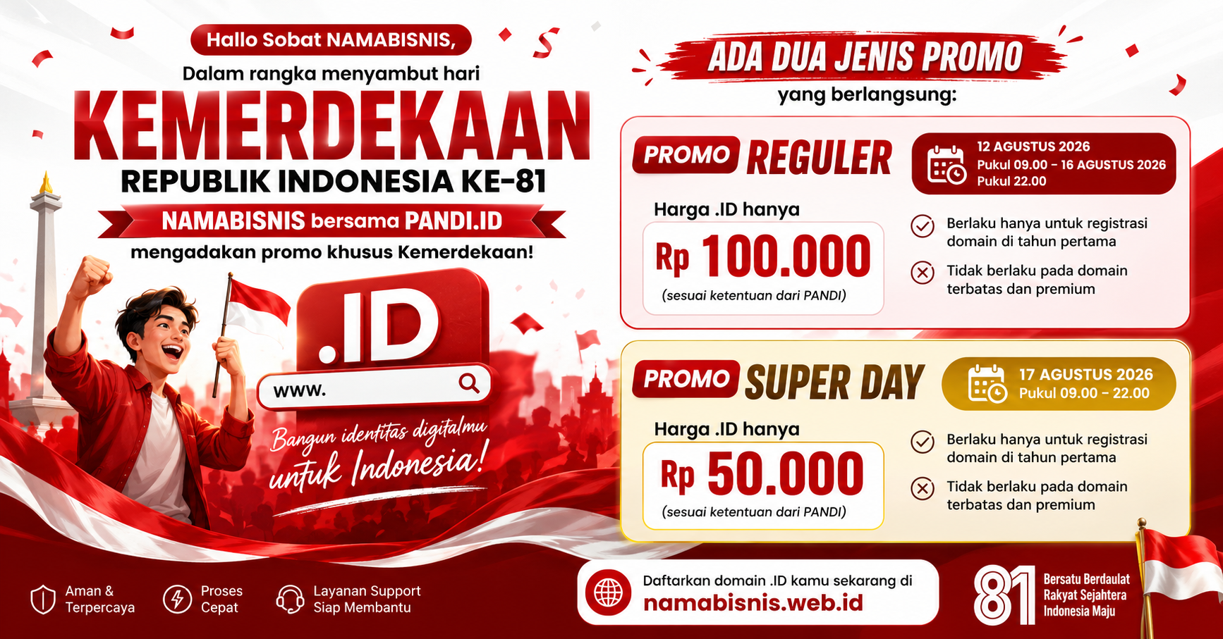 Promo Spesial 17an Domain Anything.ID